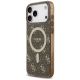 2. Guess IML 4G Background MagSafe Case for iPhone 17 Pro - Brown