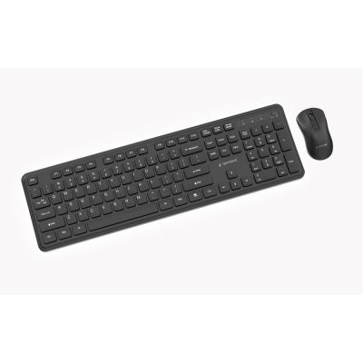 3. GEMBIRD WIRELESS SLIM PRO BUSINESS DESK KEYBOARD + MOUSE SET, BLACK, US LAYOUT