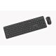 3. GEMBIRD WIRELESS SLIM PRO BUSINESS DESK KEYBOARD + MOUSE SET, BLACK, US LAYOUT