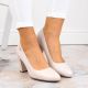 12. Sergio Leone W SK193B beige pearl heel pumps 