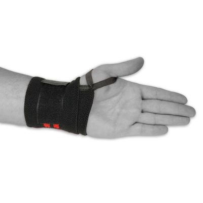7. Elastic Wrist Supports/Grips | Black/Red