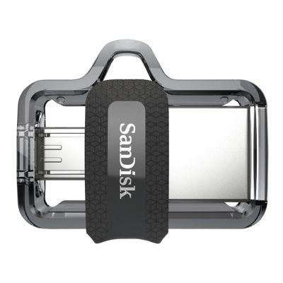 9. Pendrive SanDisk ULTRA SDDD3-128G-G46 (128GB; microUSB, USB 3.0; gray)