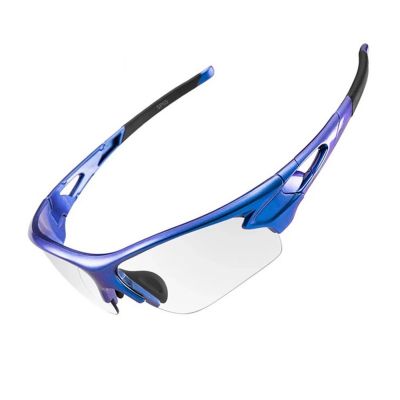 10. Rockbros 10069 Photochromic UV400 Cycling Glasses - Blue