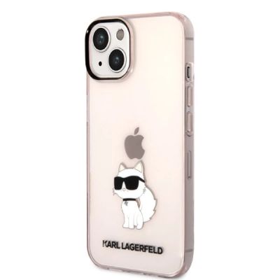 2. Karl Lagerfeld Ikonik Choupette case for iPhone 14 - pink