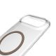 5. Puro Lite Mag TPU+PC Case Compatible with MagSafe for iPhone 17 Air - Transparent with Brown Ring
