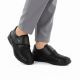 5. Leather Velcro shoes, elastic, black, Unisoft 8435