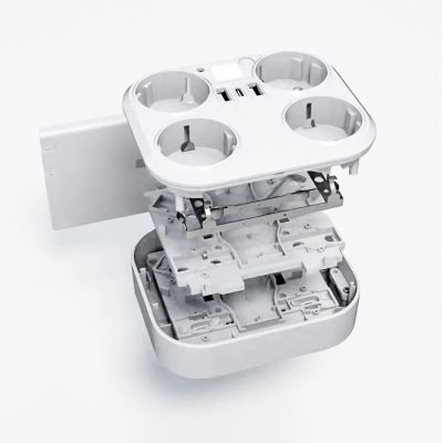 2. Wozinsky WRS-2B 4x AC 2x USB-A 2x USB-C 4000 W Network Splitter with Lamp - White