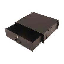 NWSZ 19" 3HE Digitus lockable drawer, black RAL 9005