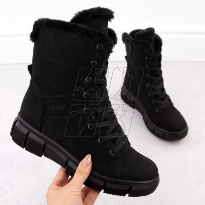 Rieker W X3402-00 RKR743 fur ankle boots