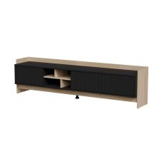 PORTO 3D TV cabinet 190x38x50 oak/black