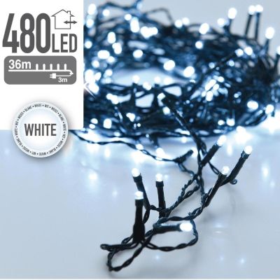 8. CHRISTMAS TREE LIGHTS LIGHT CHAIN 480 LED COOL WHITE