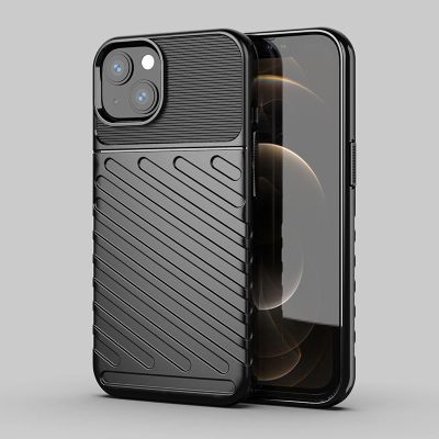 11. Thunder Case Flexible Tough Rugged Cover TPU Case for iPhone 13 mini black