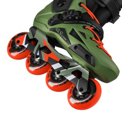 7. NA1601 SLAYD GREEN SLALOM ROLLER SKATES SIZE 43 NILS EXTREME