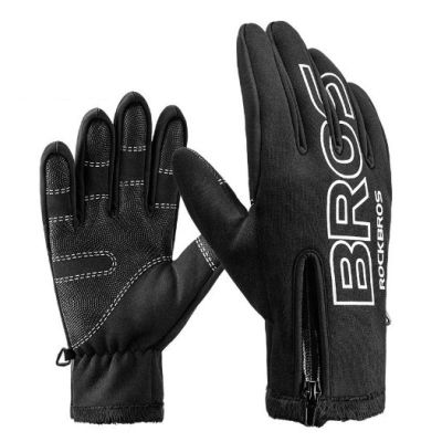 2. Rockbros Winter Softshell Cycling Gloves L
