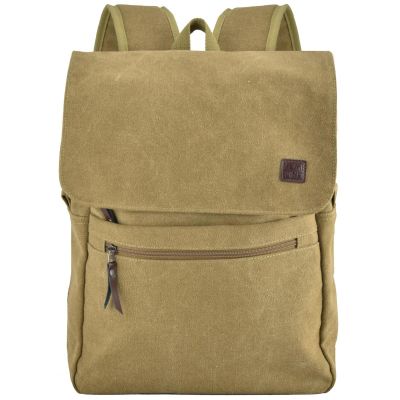 2. Brown Canvas Youth Backpack, SEMI LINE