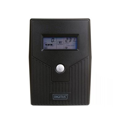 DIGITUS UPS LINE-INERACTIVE LCD BASIC 800VA/480W DN-170064-LCD-B 1X12V/9A AVR 2X SCHUKO CEE 7/3