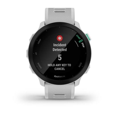 7. Garmin Forerunner 55 White Sports Watch