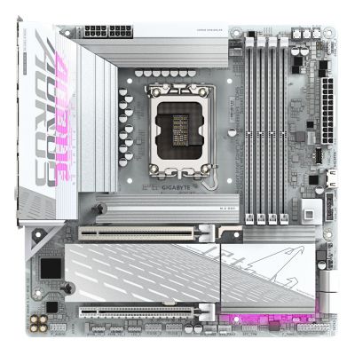 2. GIGABYTE B860M AORUS ELITE WF6E ICE Intel B860 LGA 1851 (Socket V1) micro ATX