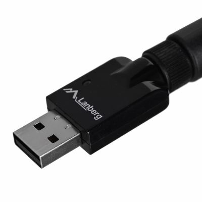 6. Lanberg N300 NC-0300-WIE Network Card (USB 2.0, WiFi Antenna Connector)
