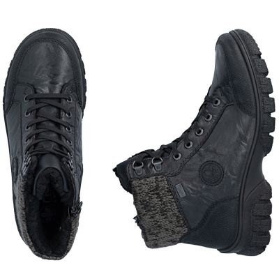 5. Rieker Z7230-00 Waterproof Leather Women's Boots Black
