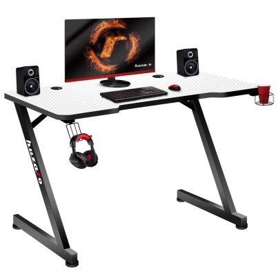 13. Huzaro Hero 2.5 White Gaming Desk