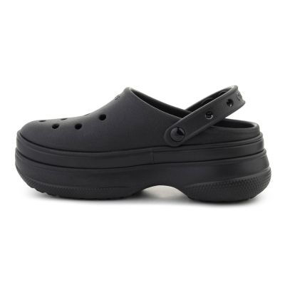 4. CROCS CLASSIC STACKED CLOG BLACK/BLACK 211355-060