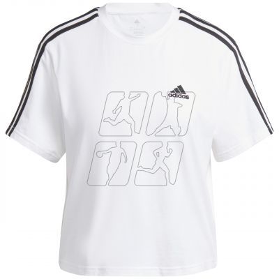 adidas Essentials 3-Stripes Single Jersey Crop Top W HR4915