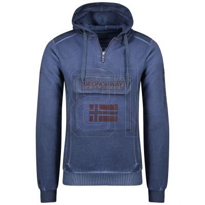 Geographical Norway Gymclass EO Tiedye Badge Sweatshirt M WU8270H-GNO-NAVY