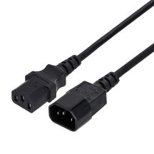GEMBIRD PC-189-VDE Cable (C13 / IEC C13 / IEC 320 C13 – C14; 1.8 m; black)