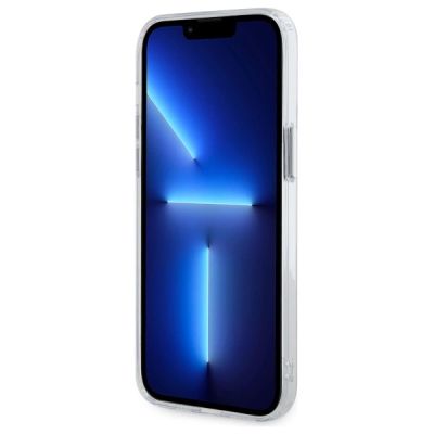 5. Karl Lagerfeld IML Metal Choupette Head MagSafe Case for iPhone 14 Pro Max - White