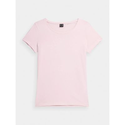 4. Women's regular plain T-shirt 4F 4FMM00TTSHF731-56S