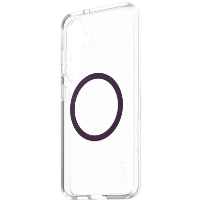 3. CARE by PanzerGlass Flagship Urban Combat Purple QI Case for Samsung Galaxy S25 - Transparent