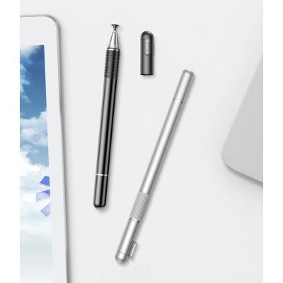 11. Baseus Golden Cudgel ACPCL-0S double-sided stylus for tablets, phones with gel pen - silver