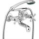 Deante Neo Symetrio wall-mounted bathtub and shower faucet, chrome, BOS011D