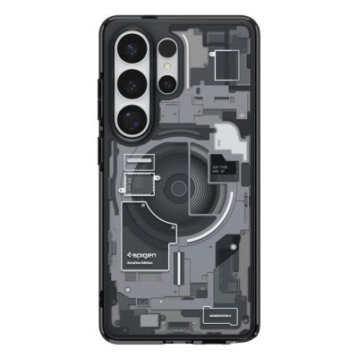 3. Spigen Ultra Hybrid Mag MagSafe Case for Samsung Galaxy S26 Ultra Zero One - Clear Black