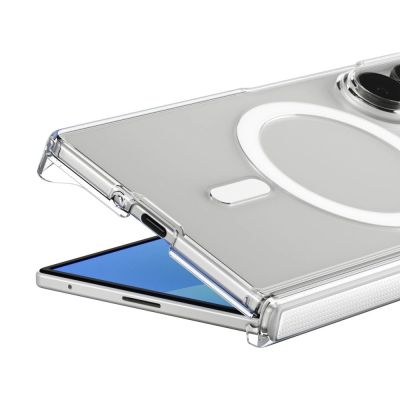 4. Spigen AirSkin Zero MagFit MagSafe Case for Samsung Galaxy Z Fold 8 Ultra - Clear and White
