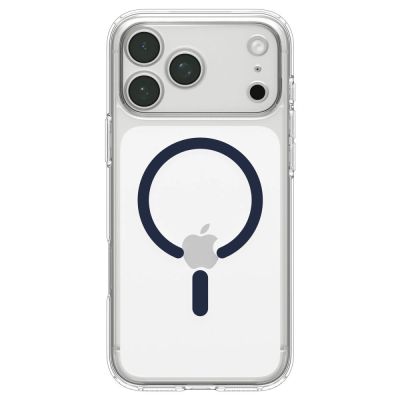 4. Spigen Ultra Hybrid MagSafe Case for iPhone 18 Pro Max / 17 Pro Max - Clear Navy Blue