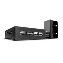 Lindy 42681 Network Extender Network Transmitter and Receiver Black