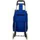 10. TROLLEY SHOPPING BAG ON WHEELS WITH FRAME 31L BLUE