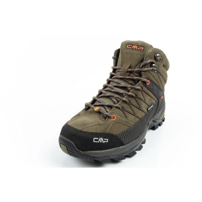 3. CMP Rigel men's trekking shoes, leather, durable, waterproof, high-ankle, olive