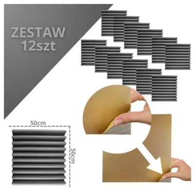 DNA AM4 GY acoustic panel set of 12, gray