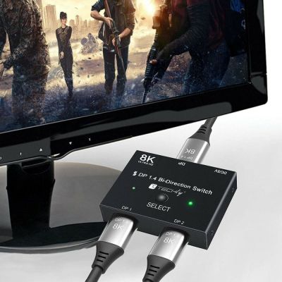 5. Techly IDATA-DP-2DP-8KT DisplayPort Video Switch