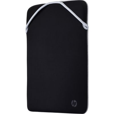2. HP Reversible Protective Silver Laptop Sleeve for 15.6" Notebook, Black and Silver 2F2K5AA