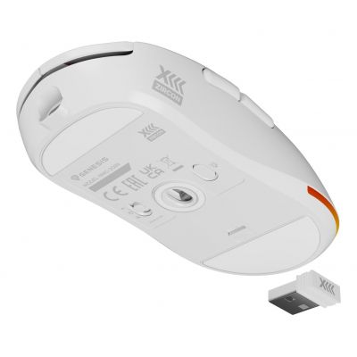 10. GENESIS Zircon XIII Gaming Mouse Ambidextrous RF Wireless + USB Type-C Optical 26000 DPI