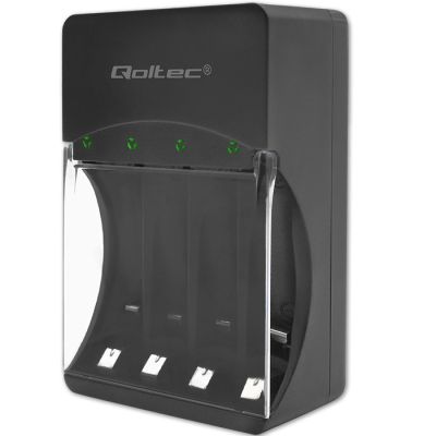 QOLTEC CHARGER FOR NI-MH BATTERIES TYPE R03/AAA R06/AA | 300MA