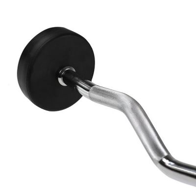 9. Rubber-coated barbell/curl bar 20 kg HMS GSL-20