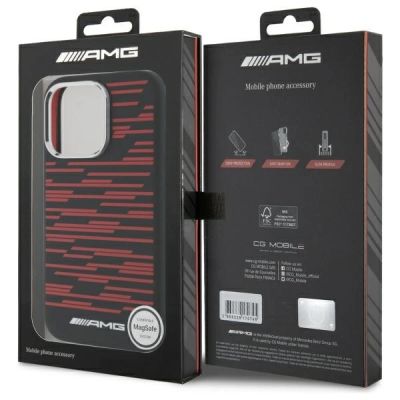 8. AMG Silicone Graphics MagSafe Case for iPhone 16 Pro Max - Black