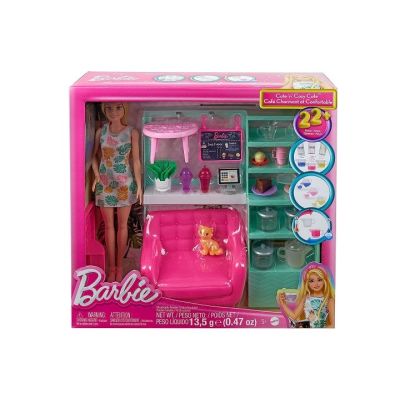 8. Barbie Relaxing in the Cafe Set + Doll HKT94
