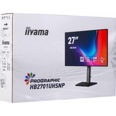 20. iiyama PROGRAPHIC HB2701UHSNP-B1 computer monitor 68.6 cm (27") 3840 x 2160 px 4K Ultra HD LCD Black