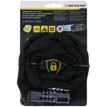 DUNLOP Bicycle Lock Chain with Combination, 120 cm, Black